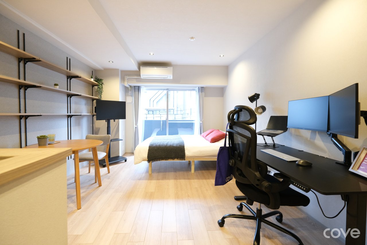 Interior of a studio at BluRock Kagurazaka