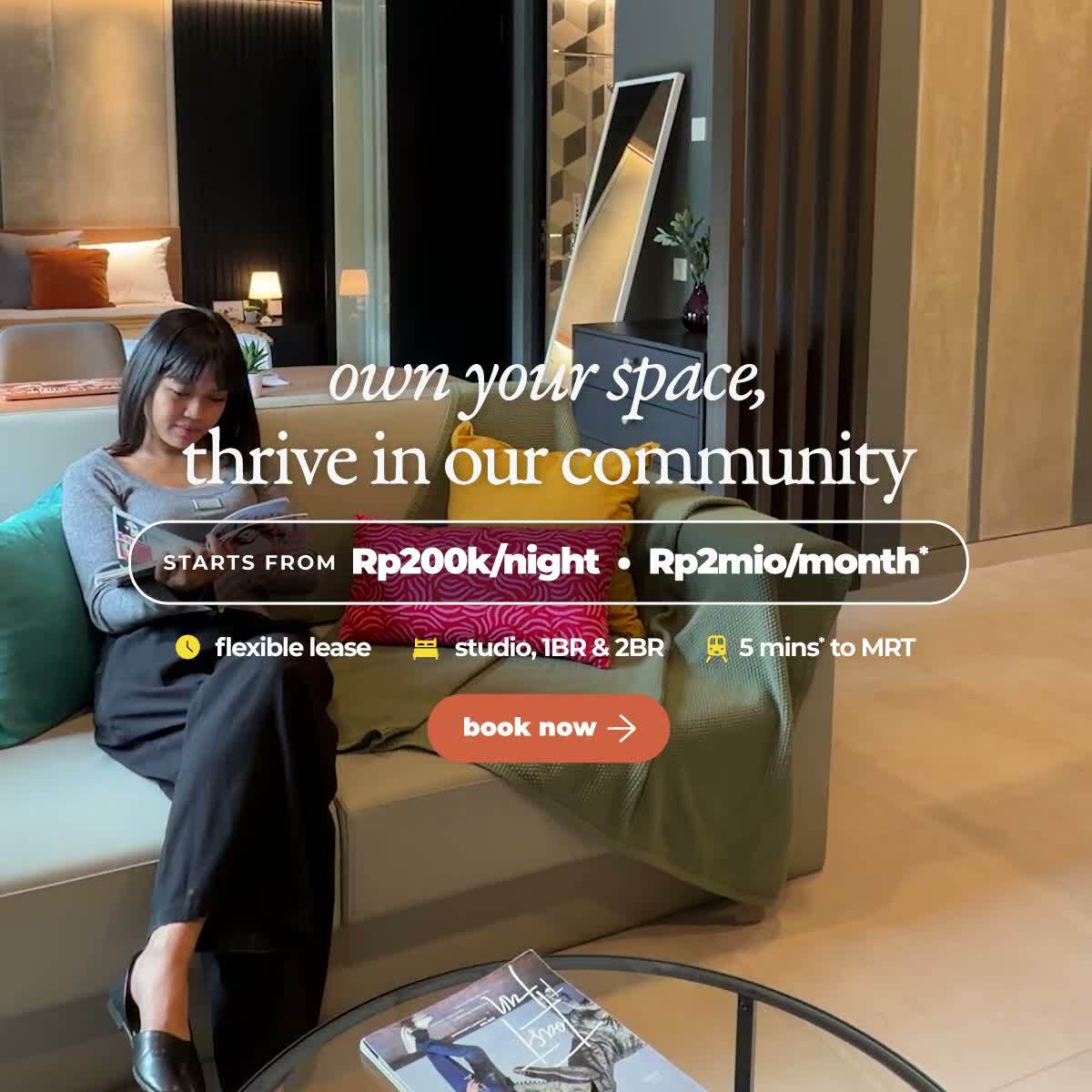 Flexible Stays at Cove from Rp2mio