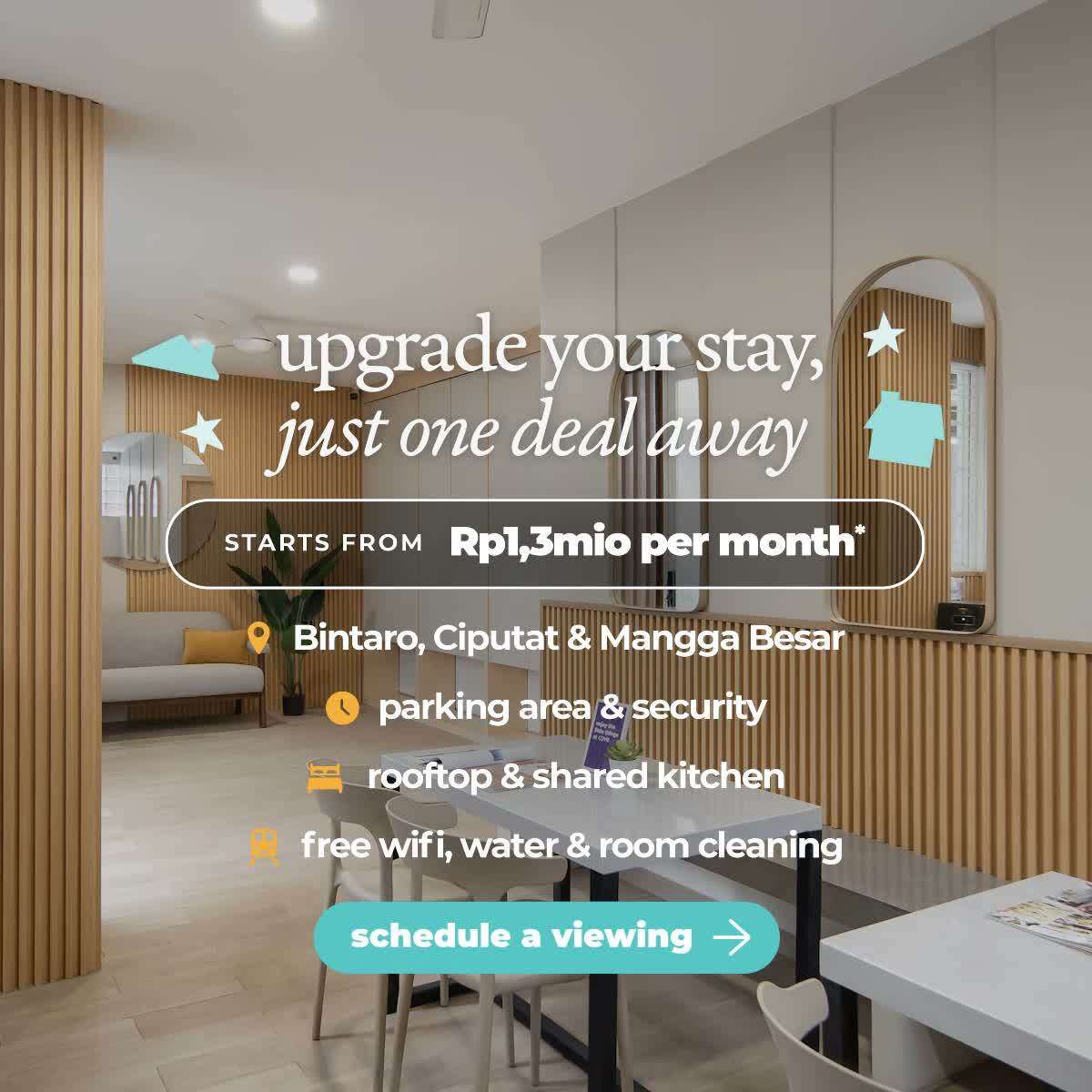 Upgrade Your Stay from Rp1,3MIO*