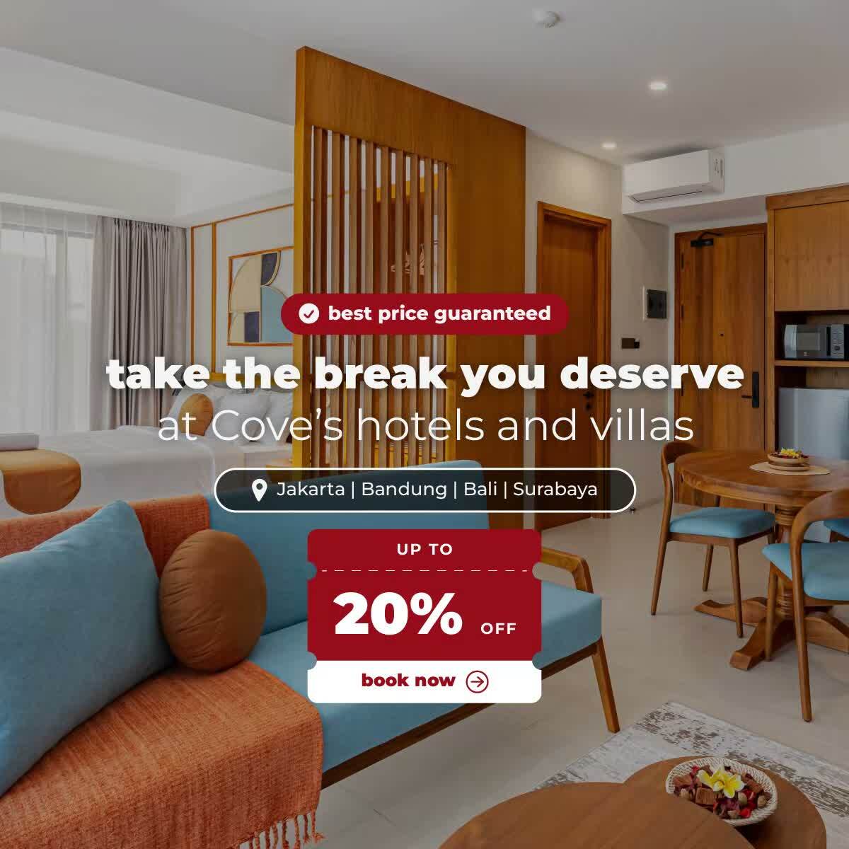 Everyday Hotel & Villa Deals on Cove App!