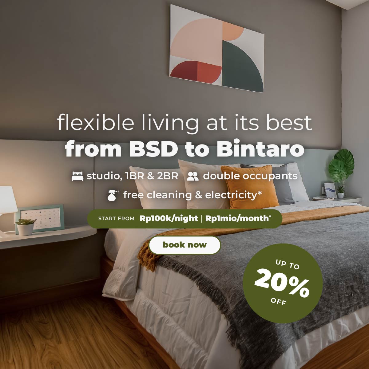 South Tangerang Co-living Now Up to 20% Off