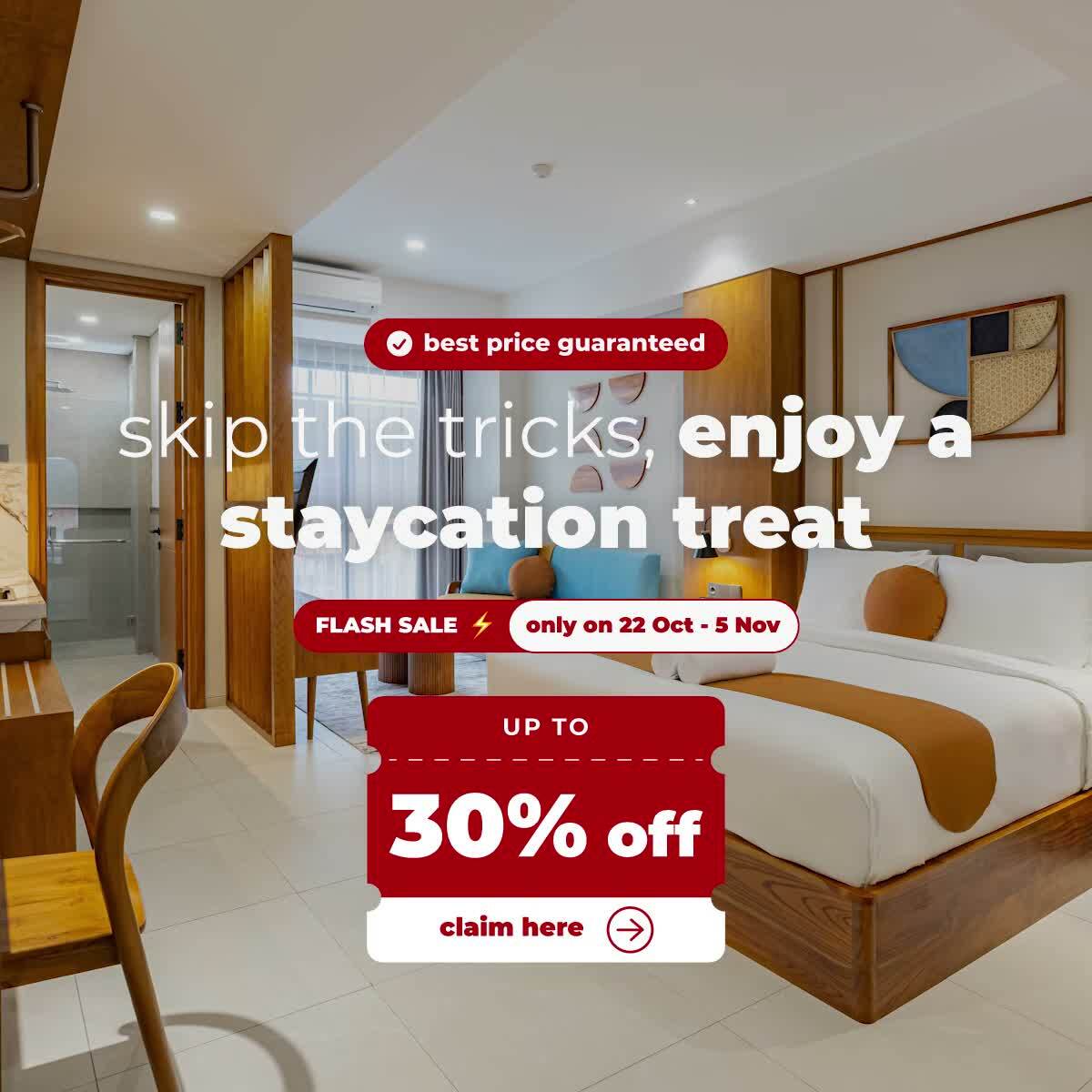 Payday Sale: Up to 30% Off Nightly Stays!