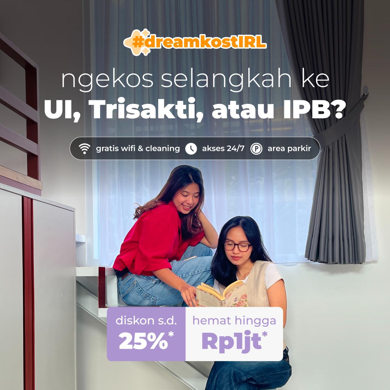 Tinggal di Kost Impian Mulai dari Rp1,9jt Aja!