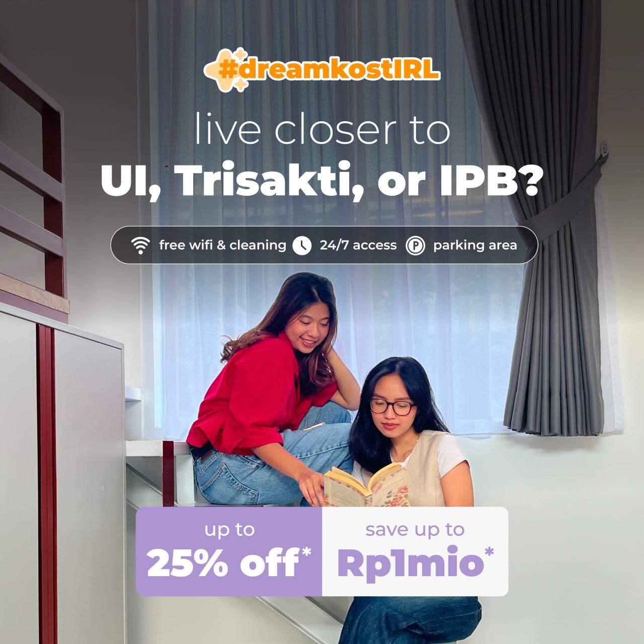 Live in Your Dream Co-living Only from Rp1,9mio!